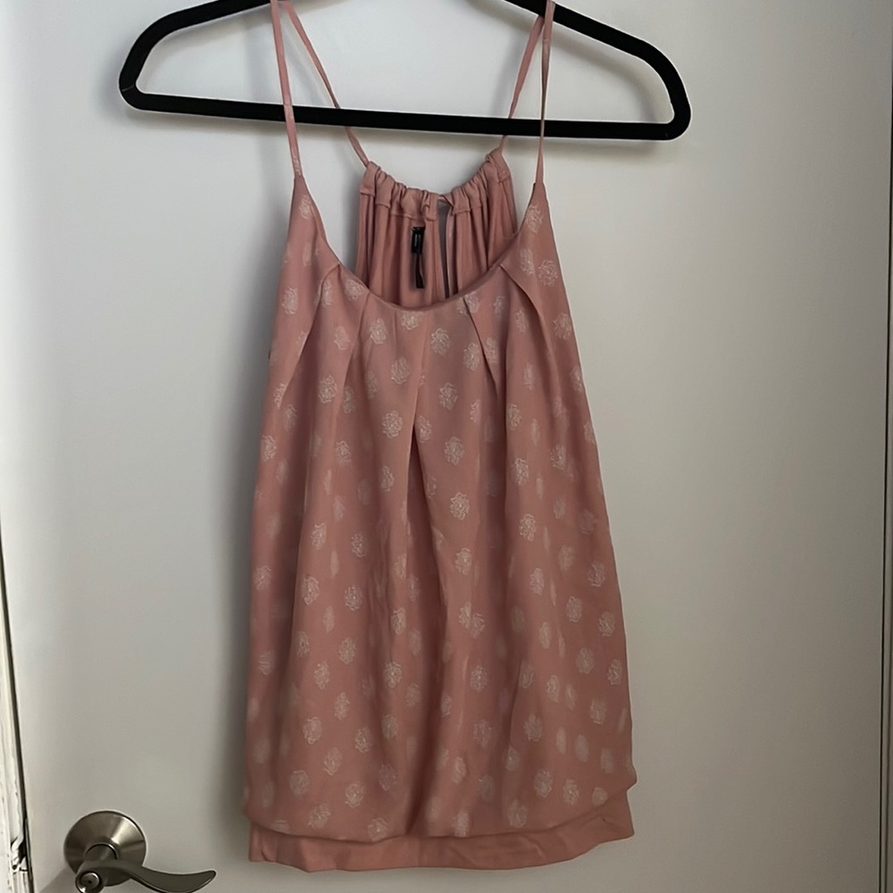 Cute flow tank top dress up or down gorgeous pink design adjustable